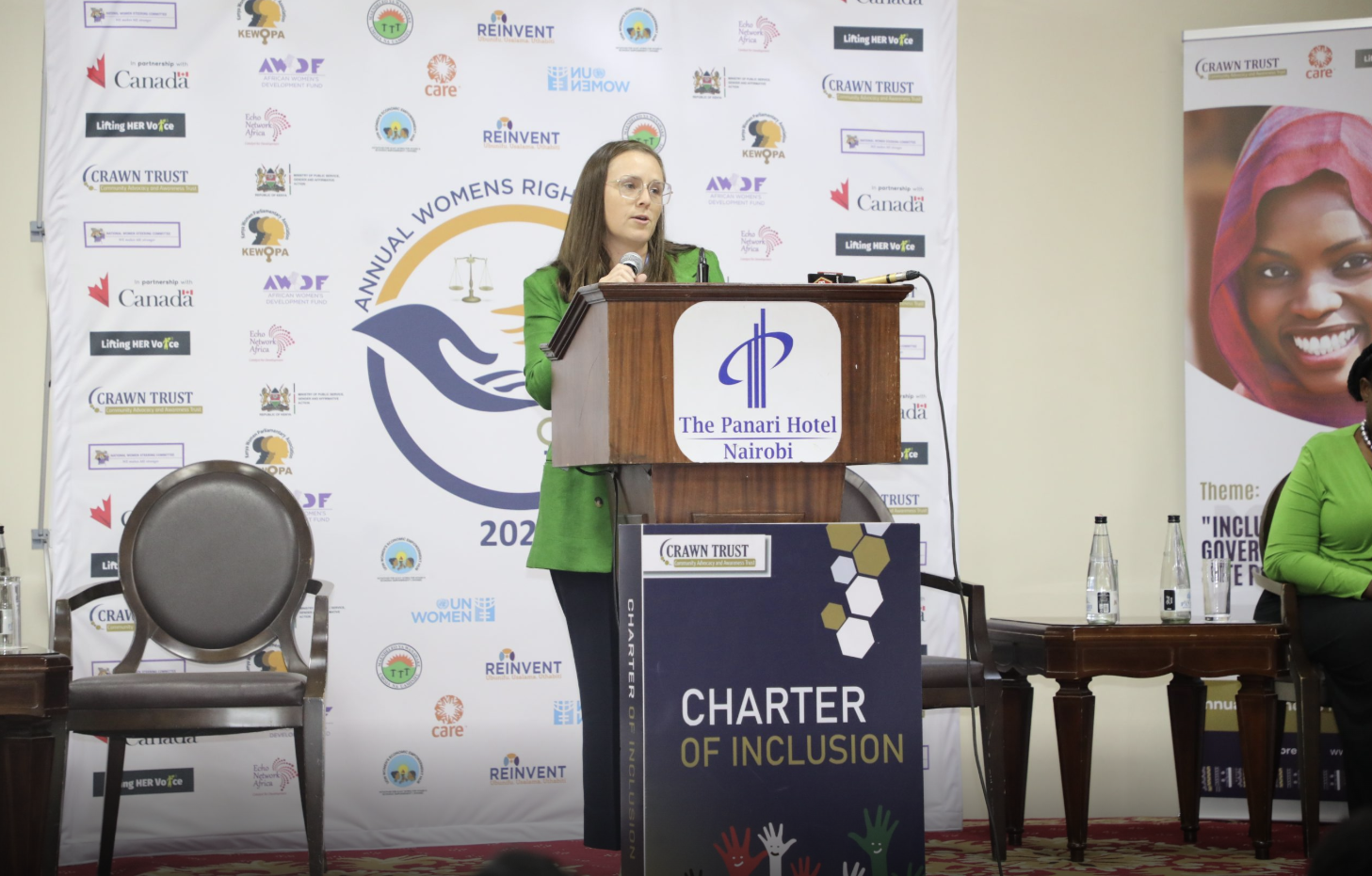 Man presenting to an audience at an African Tech Expo